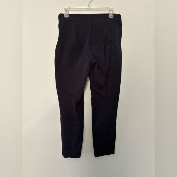 Everlane SZ 8 Curvy Side Zip Stretch Cotton Pant Black Basic Office Career Wear - Picture 3 of 8